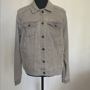 MARKET & SPRUCE GREY JEAN JACKET